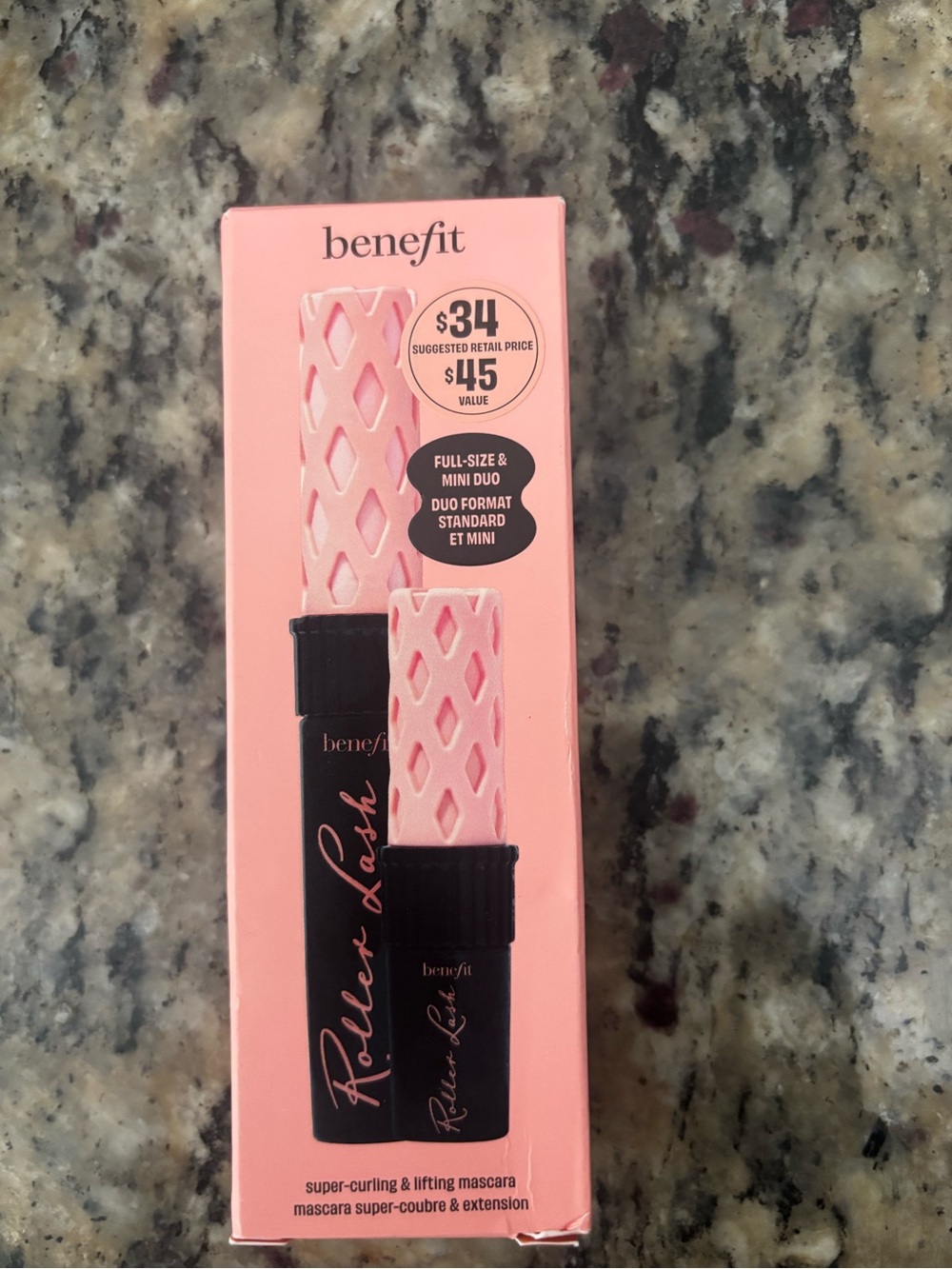Benefit Roller Lash Mascara Duo - Pink & Black Packaging